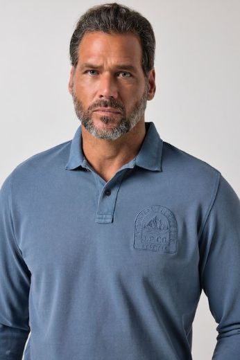 Moda za polnejše Majica polo dugih rukava plus velikost, xxl, Ulla Popken in Johann Popken (JP1880)