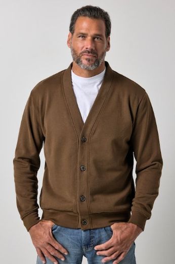 Moda za polnejše Majica dugih rukava V izreza s gumbima plus velikost, xxl, Ulla Popken in Johann Popken (JP1880)