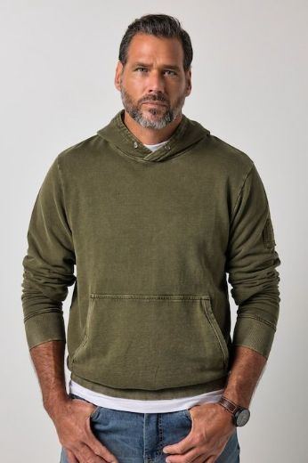 Moda za polnejše Majica dugih rukava s kapuljačom plus velikost, xxl, Ulla Popken in Johann Popken (JP1880)