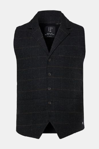 Moda za polnejše Prsluk karirani elastičan s reverima plus velikost, xxl, Ulla Popken in Johann Popken (JP1880)