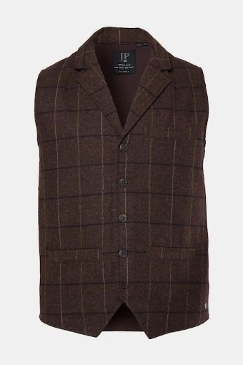Moda za polnejše Prsluk karirani elastičan s reverima plus velikost, xxl, Ulla Popken in Johann Popken (JP1880)