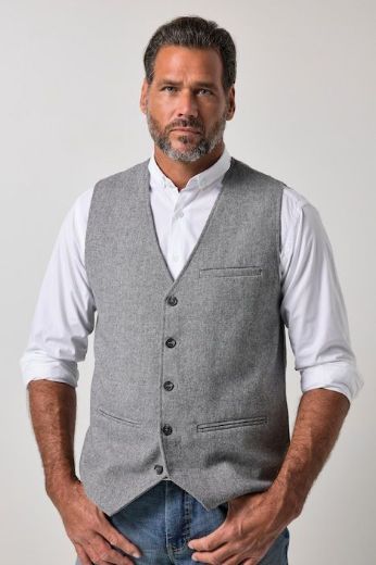 Moda za polnejše Prsluk s gumbima plus velikost, xxl, Ulla Popken in Johann Popken (JP1880)