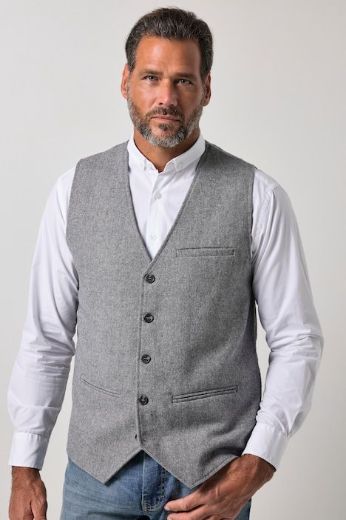 Moda za polnejše Prsluk s gumbima plus velikost, xxl, Ulla Popken in Johann Popken (JP1880)