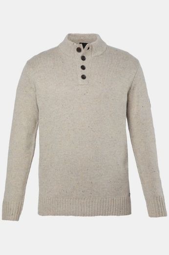 Moda za polnejše Pulover dugih rukava s povišenim ovratnikom i gumbima plus velikost, xxl, Ulla Popken in Johann Popken (JP1880)