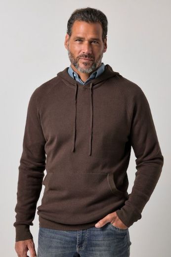 Moda za polnejše Majica dugih rukava s kapuljačom plus velikost, xxl, Ulla Popken in Johann Popken (JP1880)