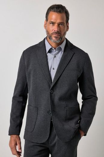 Moda za polnejše Sako poslovni elastičan s reverima plus velikost, xxl, Ulla Popken in Johann Popken (JP1880)