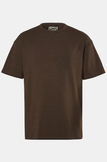 Moda za polnejše Majica kratkih rukava rebrasta šireg kroja okruglog izreza plus velikost, xxl, Ulla Popken in Johann Popken (JP1880)