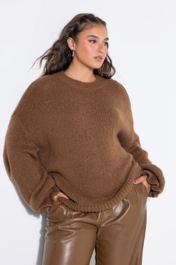 Moda za polnejše Pulover pleteni plus velikost, xxl, Ulla Popken in Johann Popken (JP1880)