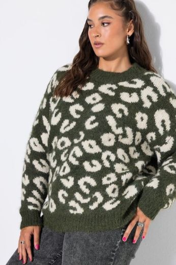 Moda za polnejše Pulover dugih rukava šireg kroja plus velikost, xxl, Ulla Popken in Johann Popken (JP1880)