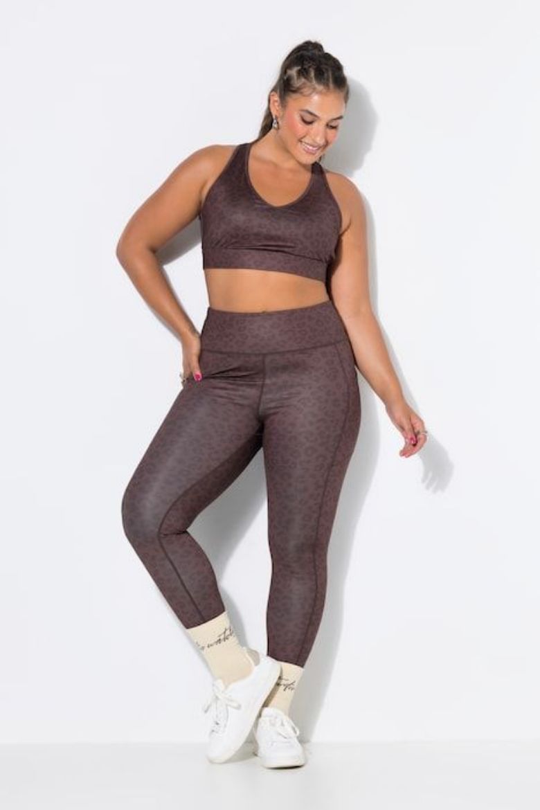 Moda za polnejše Sportske tajice do gležnja s leopard uzorkom plus velikost, xxl, Ulla Popken in Johann Popken (JP1880)