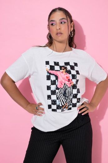 Moda za polnejše Majica kratkih rukava šireg kroja plus velikost, xxl, Ulla Popken in Johann Popken (JP1880)
