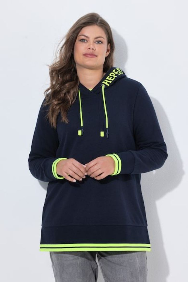Moda za polnejše Majica dugih rukava s kapuljačom plus velikost, xxl, Ulla Popken in Johann Popken (JP1880)