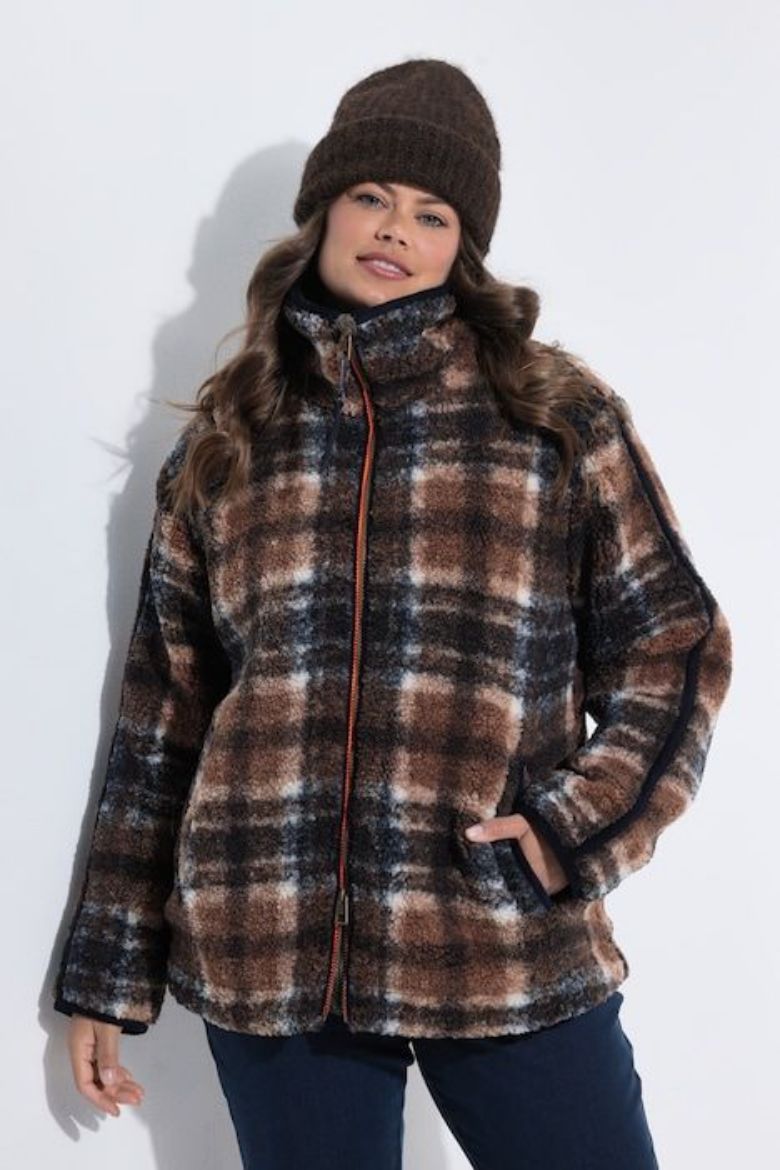 Moda za polnejše Jakna teddy od flisa plus velikost, xxl, Ulla Popken in Johann Popken (JP1880)