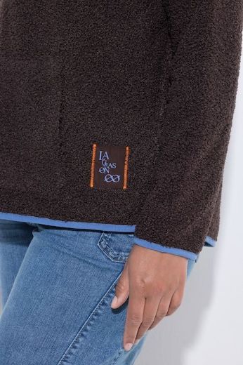 Moda za polnejše Majica teddy s polu patentnim zatvaračem plus velikost, xxl, Ulla Popken in Johann Popken (JP1880)
