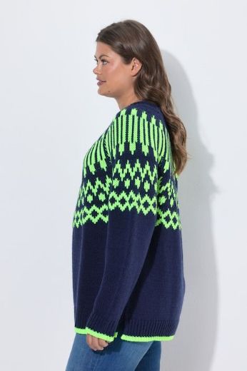 Moda za polnejše Pulover dugih rukava plus velikost, xxl, Ulla Popken in Johann Popken (JP1880)