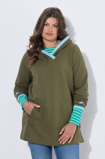 Moda za polnejše Majica dugih rukava dužeg kroja plus velikost, xxl, Ulla Popken in Johann Popken (JP1880)