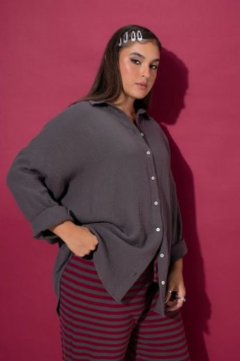 Moda za polnejše Bluza na kopčanje plus velikost, xxl, Ulla Popken in Johann Popken (JP1880)