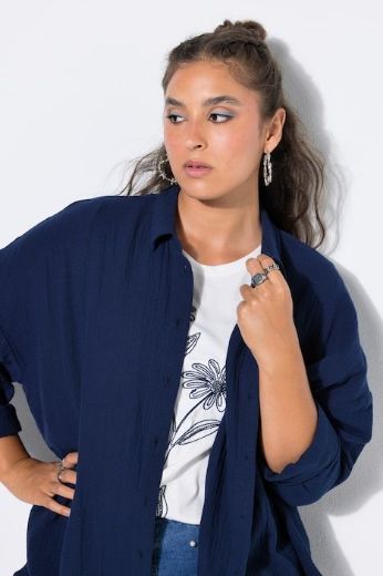Moda za polnejše Bluza na kopčanje plus velikost, xxl, Ulla Popken in Johann Popken (JP1880)
