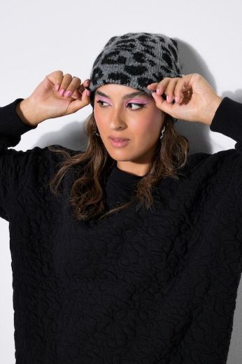 Moda za polnejše Kapa s leopard uzorkom plus velikost, xxl, Ulla Popken in Johann Popken (JP1880)