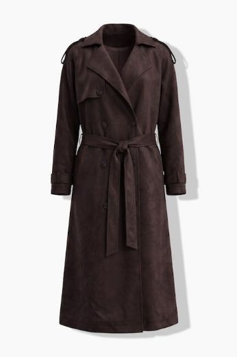 Moda za polnejše Kaput od imitacije brušene kože plus velikost, xxl, Ulla Popken in Johann Popken (JP1880)