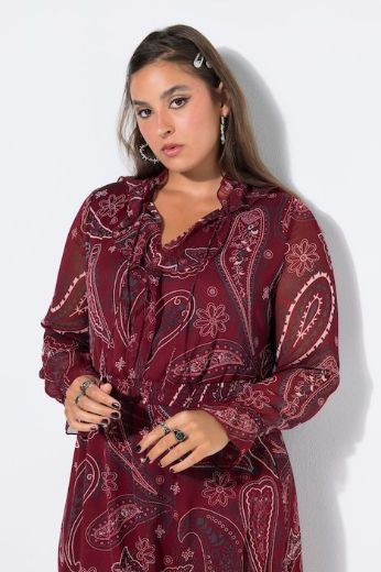 Moda za polnejše Haljina midi dugih rukava plus velikost, xxl, Ulla Popken in Johann Popken (JP1880)