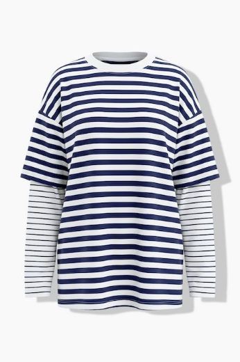 Moda za polnejše Majica dugih rukava šireg kroja plus velikost, xxl, Ulla Popken in Johann Popken (JP1880)