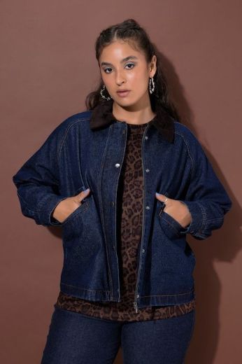 Moda za polnejše Jakna lagana od trapera plus velikost, xxl, Ulla Popken in Johann Popken (JP1880)