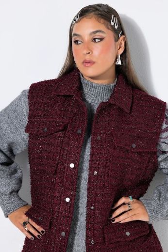 Moda za polnejše Prsluk na kopčanje plus velikost, xxl, Ulla Popken in Johann Popken (JP1880)