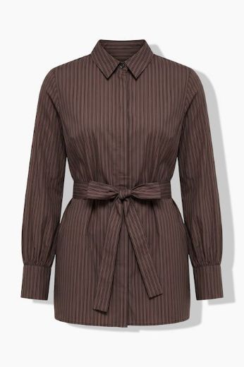 Moda za polnejše Bluza dugih rukava s pojasom na vezanje plus velikost, xxl, Ulla Popken in Johann Popken (JP1880)