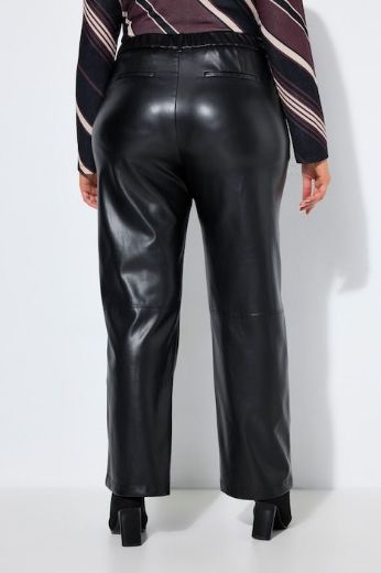 Moda za polnejše Hlače ravnih nogavica  imitacije kože plus velikost, xxl, Ulla Popken in Johann Popken (JP1880)