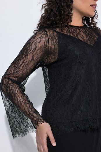 Moda za polnejše Bluza dugih rukava od prozirne čipke plus velikost, xxl, Ulla Popken in Johann Popken (JP1880)