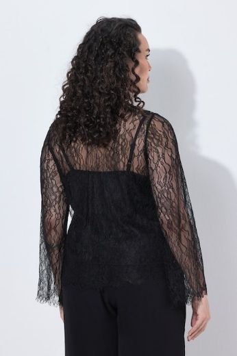Moda za polnejše Bluza dugih rukava od prozirne čipke plus velikost, xxl, Ulla Popken in Johann Popken (JP1880)