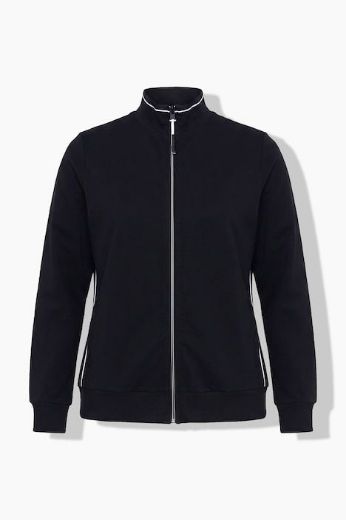 Moda za polnejše Majica dugih rukava s patentnim zatvaračem plus velikost, xxl, Ulla Popken in Johann Popken (JP1880)