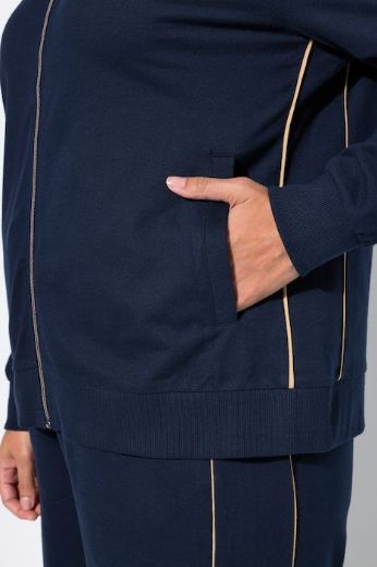 Moda za polnejše Majica dugih rukava s patentnim zatvaračem plus velikost, xxl, Ulla Popken in Johann Popken (JP1880)