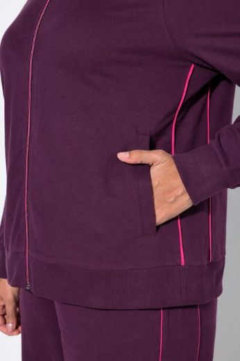 Moda za polnejše Majica dugih rukava s patentnim zatvaračem plus velikost, xxl, Ulla Popken in Johann Popken (JP1880)