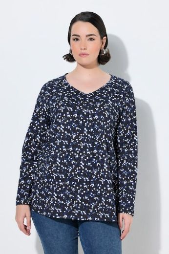 Moda za polnejše Majica dugih rukava V ovratnika plus velikost, xxl, Ulla Popken in Johann Popken (JP1880)