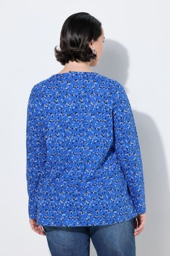 Moda za polnejše Majica dugih rukava V ovratnika plus velikost, xxl, Ulla Popken in Johann Popken (JP1880)