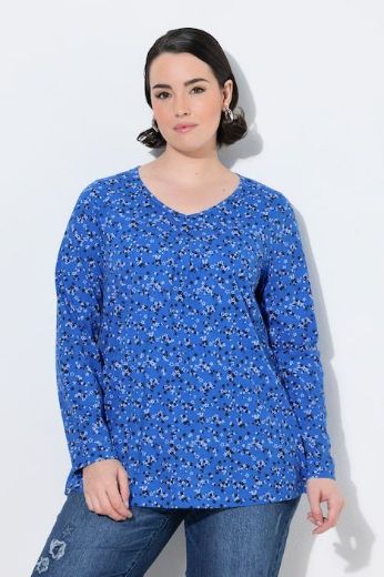 Moda za polnejše Majica dugih rukava V ovratnika plus velikost, xxl, Ulla Popken in Johann Popken (JP1880)