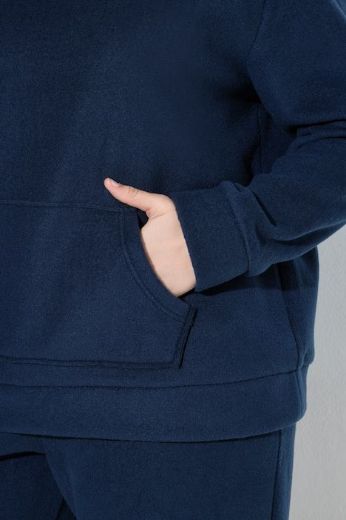 Moda za polnejše Majica dugih rukava s kapuljačom plus velikost, xxl, Ulla Popken in Johann Popken (JP1880)