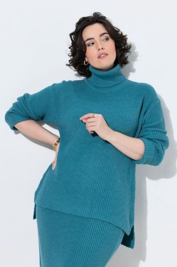 Moda za polnejše Pulover dugih rukava povišenog ovratnika plus velikost, xxl, Ulla Popken in Johann Popken (JP1880)
