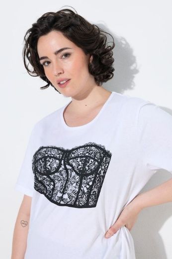 Moda za polnejše Majica kratkih rukava plus velikost, xxl, Ulla Popken in Johann Popken (JP1880)