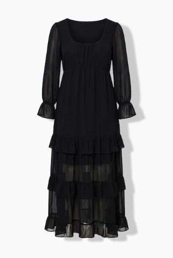 Moda za polnejše Haljina maxi dugih rukava plus velikost, xxl, Ulla Popken in Johann Popken (JP1880)