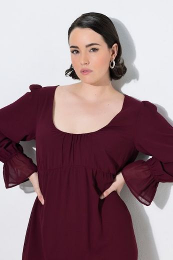 Moda za polnejše Haljina maxi dugih rukava plus velikost, xxl, Ulla Popken in Johann Popken (JP1880)