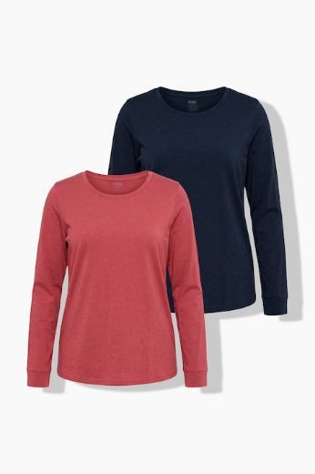 Moda za polnejše Majica dugih rukava 2 komada plus velikost, xxl, Ulla Popken in Johann Popken (JP1880)