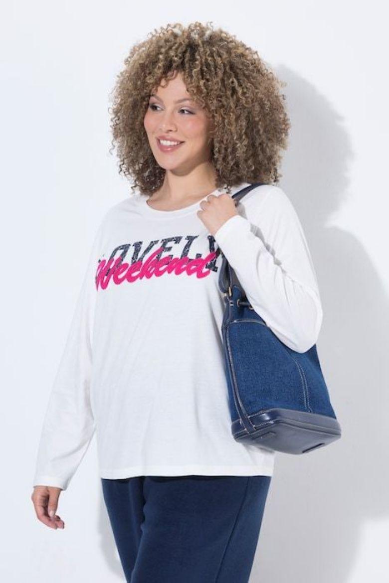 Moda za polnejše Majica dugih rukava plus velikost, xxl, Ulla Popken in Johann Popken (JP1880)