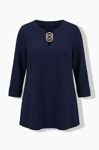 Moda za polnejše Majica 3/4 rukava plus velikost, xxl, Ulla Popken in Johann Popken (JP1880)