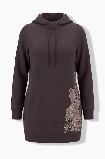 Moda za polnejše Majica dugih rukava s kapuljačom plus velikost, xxl, Ulla Popken in Johann Popken (JP1880)