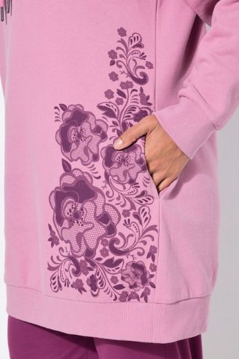 Moda za polnejše Majica dugih rukava s kapuljačom plus velikost, xxl, Ulla Popken in Johann Popken (JP1880)