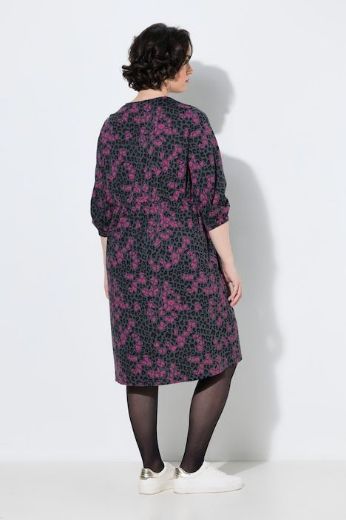 Moda za polnejše Haljina 3/4 rukava V ovratnika plus velikost, xxl, Ulla Popken in Johann Popken (JP1880)