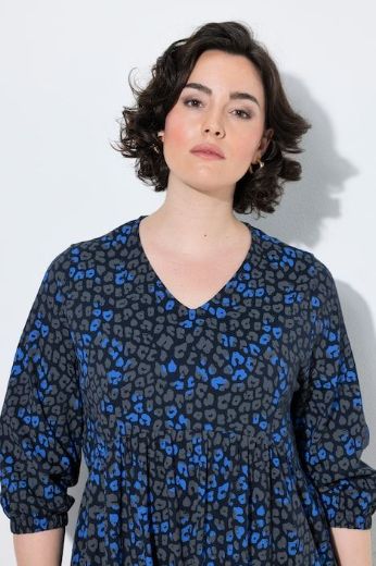 Moda za polnejše Haljina 3/4 rukava V ovratnika plus velikost, xxl, Ulla Popken in Johann Popken (JP1880)